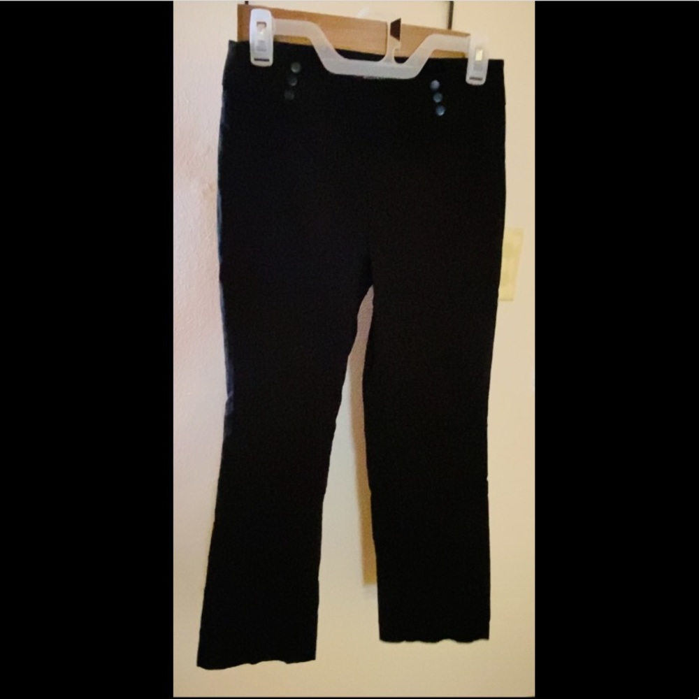 Moving Device Stretchy Black Dress Pants